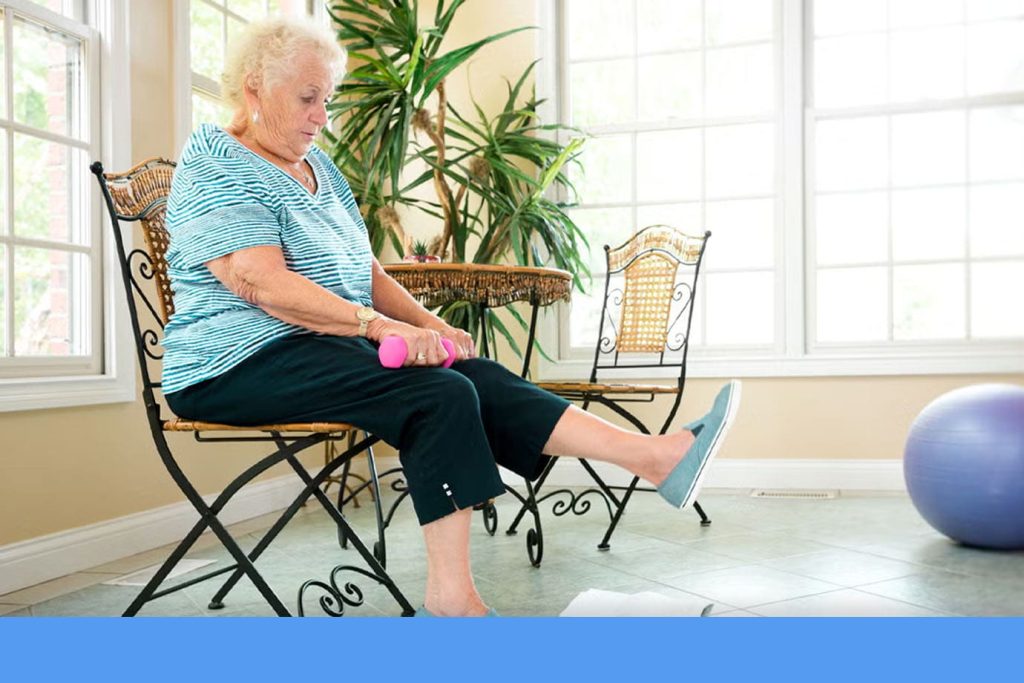 examples of exercises for the elderly while sitting