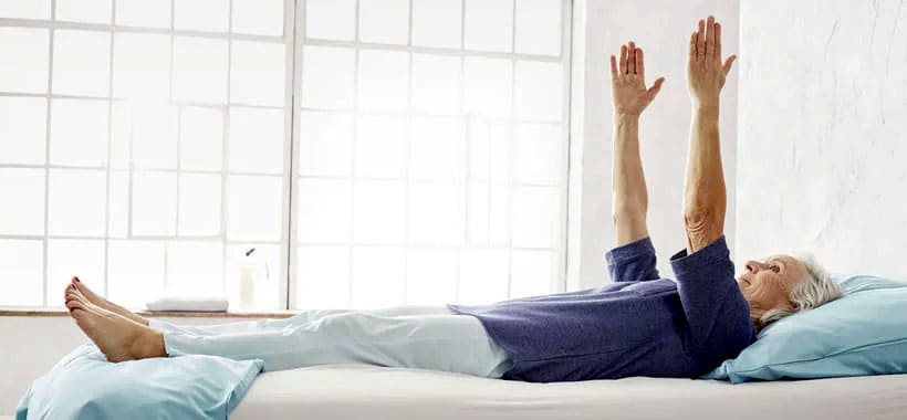 gymnastics in bed