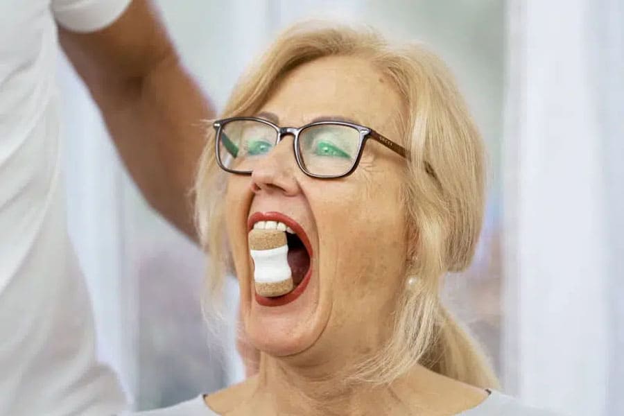 stretching with a jaw retainer 2