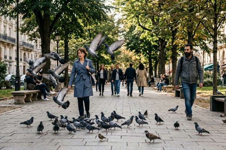 Гендерный страх пернатых: Почему городские птицы больше боятся женщин, чем мужчин?